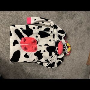 Cow pajama onesie